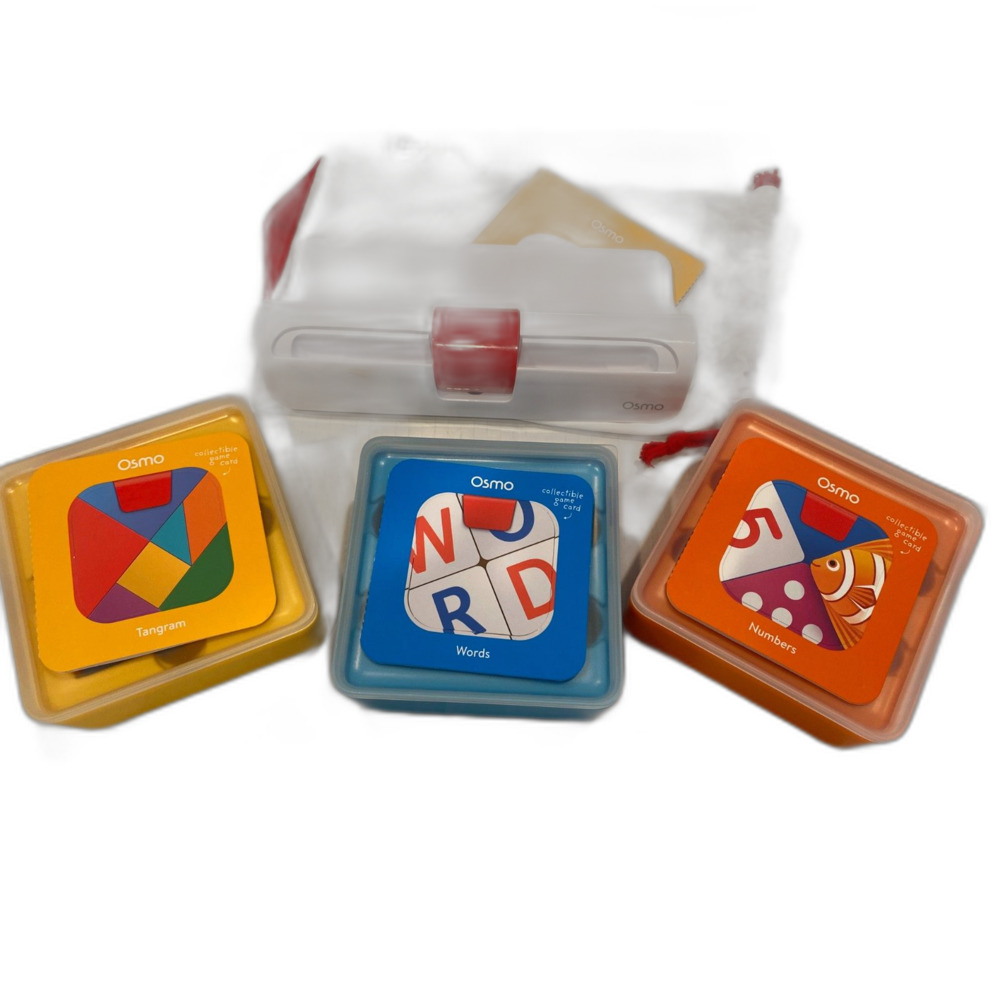 Osmo for iPad beginner sets includes reflector, tangram words, and numbers ipad